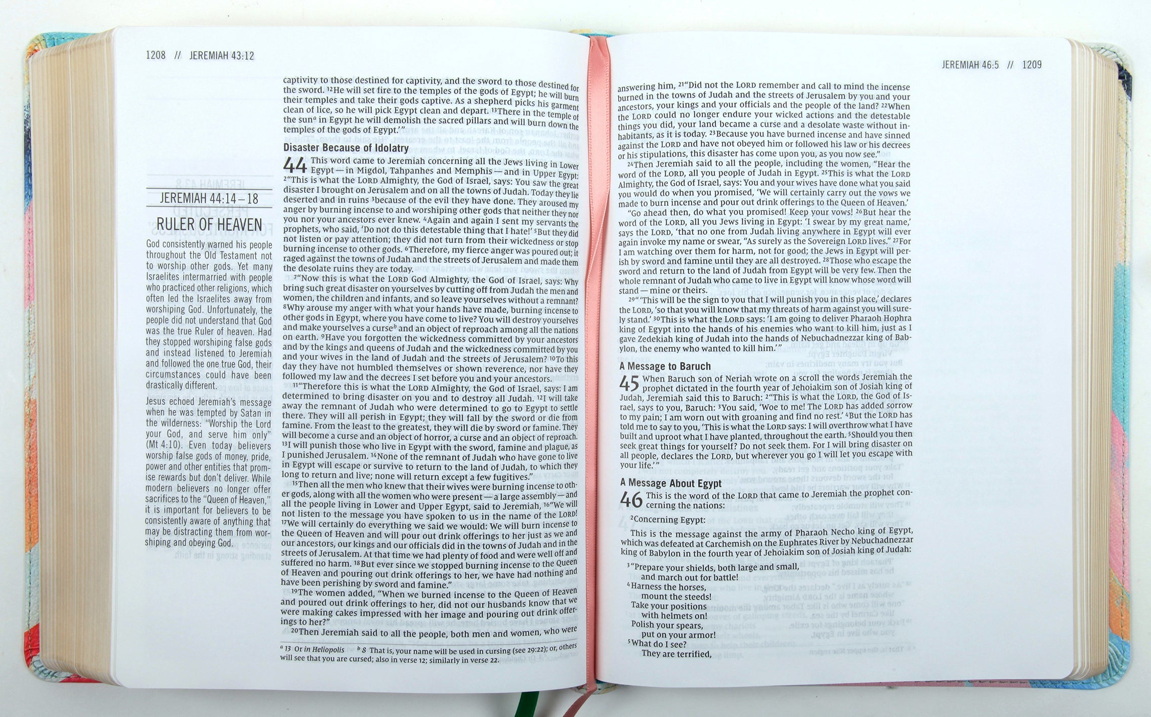 Beautifully Designed NIV the Jesus Bible, Multi-Color Teal, New International Version
