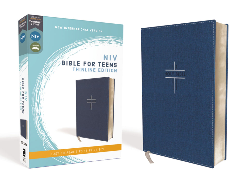 NIV Study Bible Thinline Blue Red Letter Edition for Teenagers