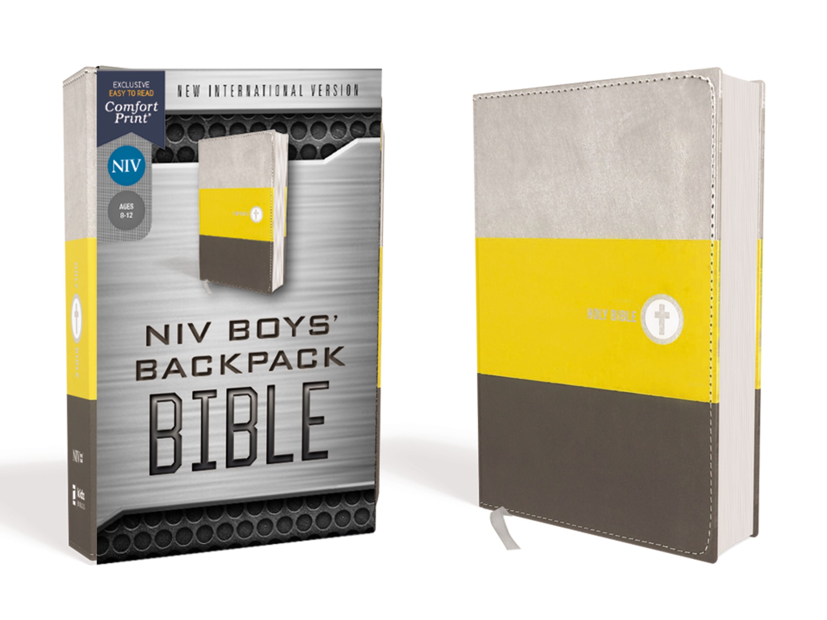 Compact NIV boys backpack Bible with red letter edition