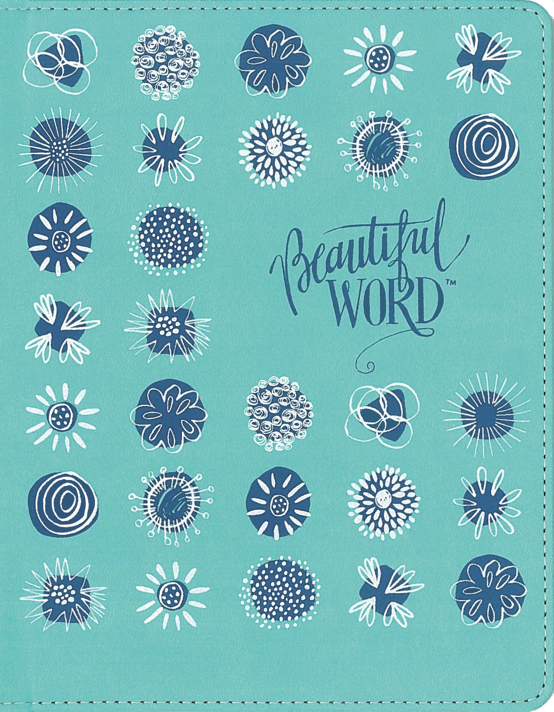 NIV Beautiul Word Coloring Bible For Girls Pencil/Sticker Gift Set Teal