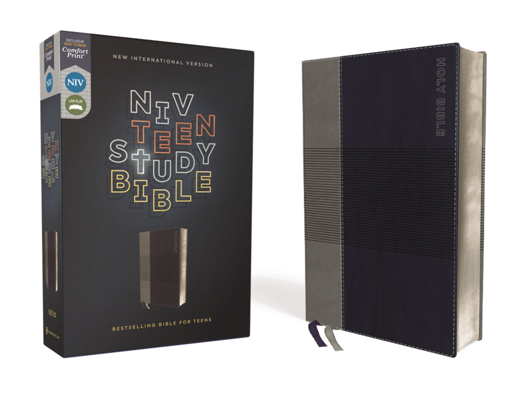 NIV Teen Study Bible Blue Comfort Print Bible Study for Teens