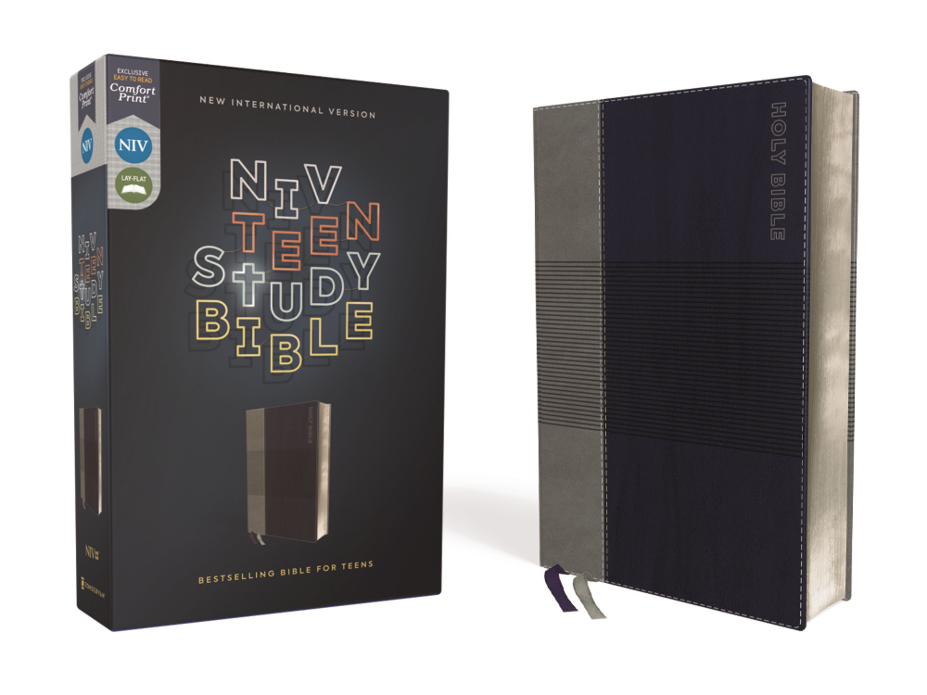 NIV Teen Study Bible Blue Comfort Print Bible Study for Teens