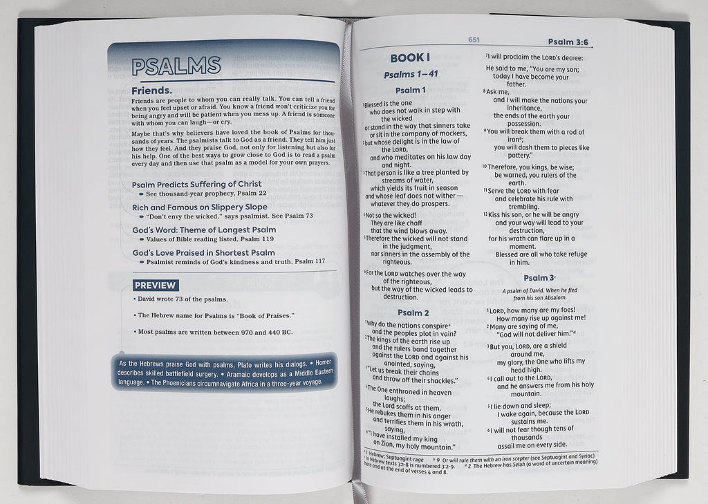NIV Teen Study Bible Blue Comfort Print