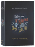 NIV Teen Study Bible in Navy Comfort Print leather Bible