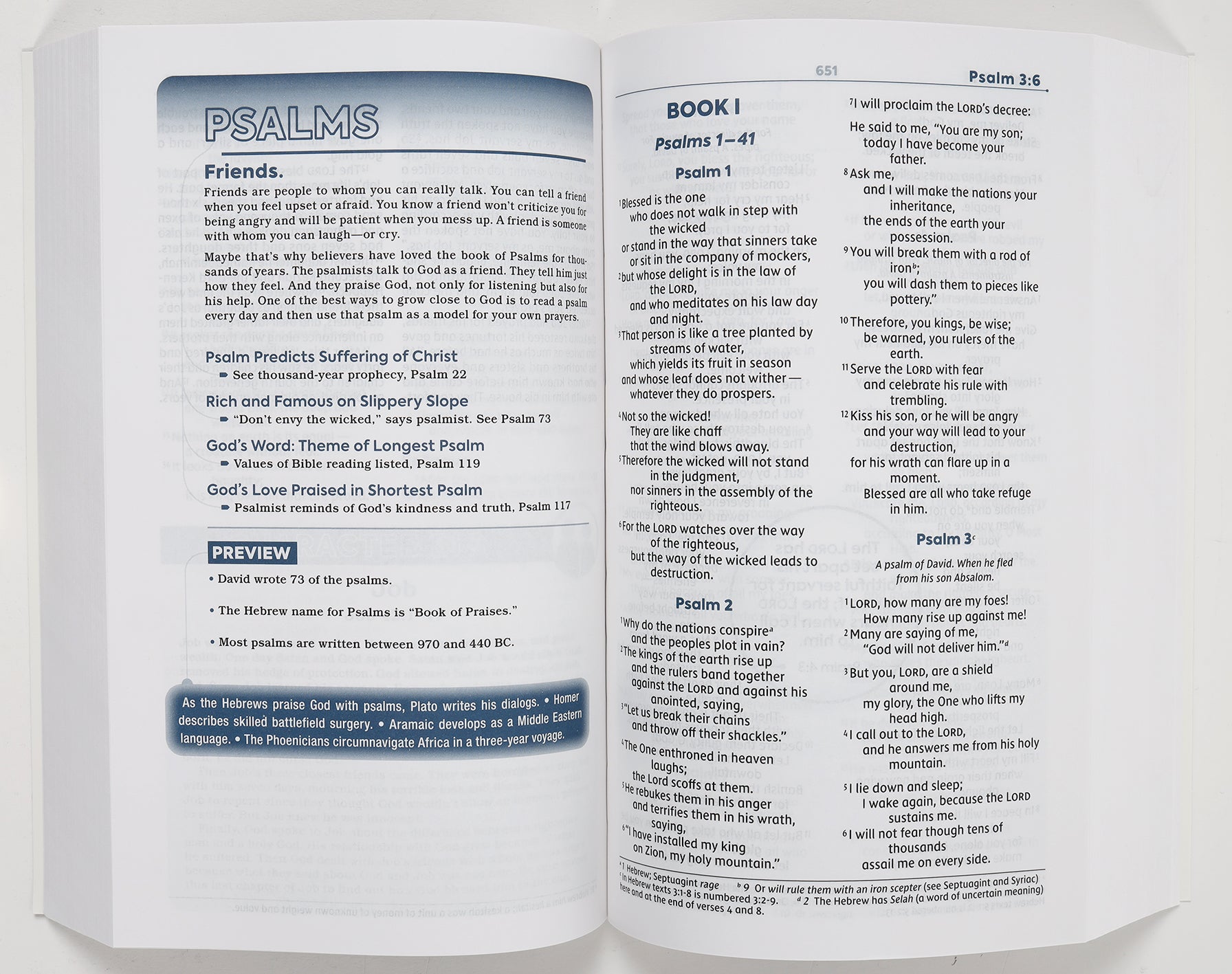 NIV Teen Study Bible cover, with title and Comfort Print font in the background