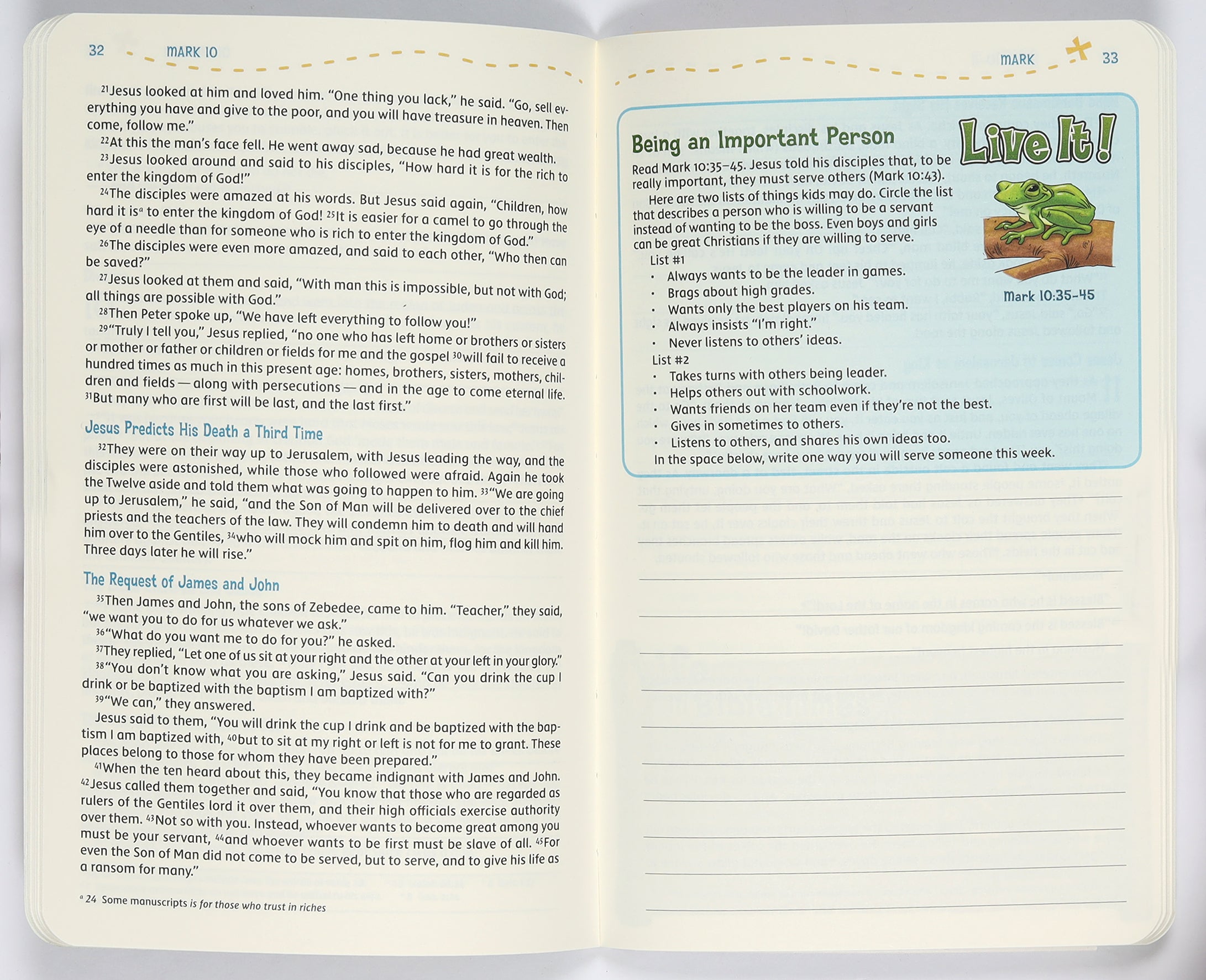NIV Adventure Bible for Kids Field Notes Mark Bible Study