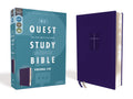 NIV Quest Study Bible Personal Blue Leather Bound Bible