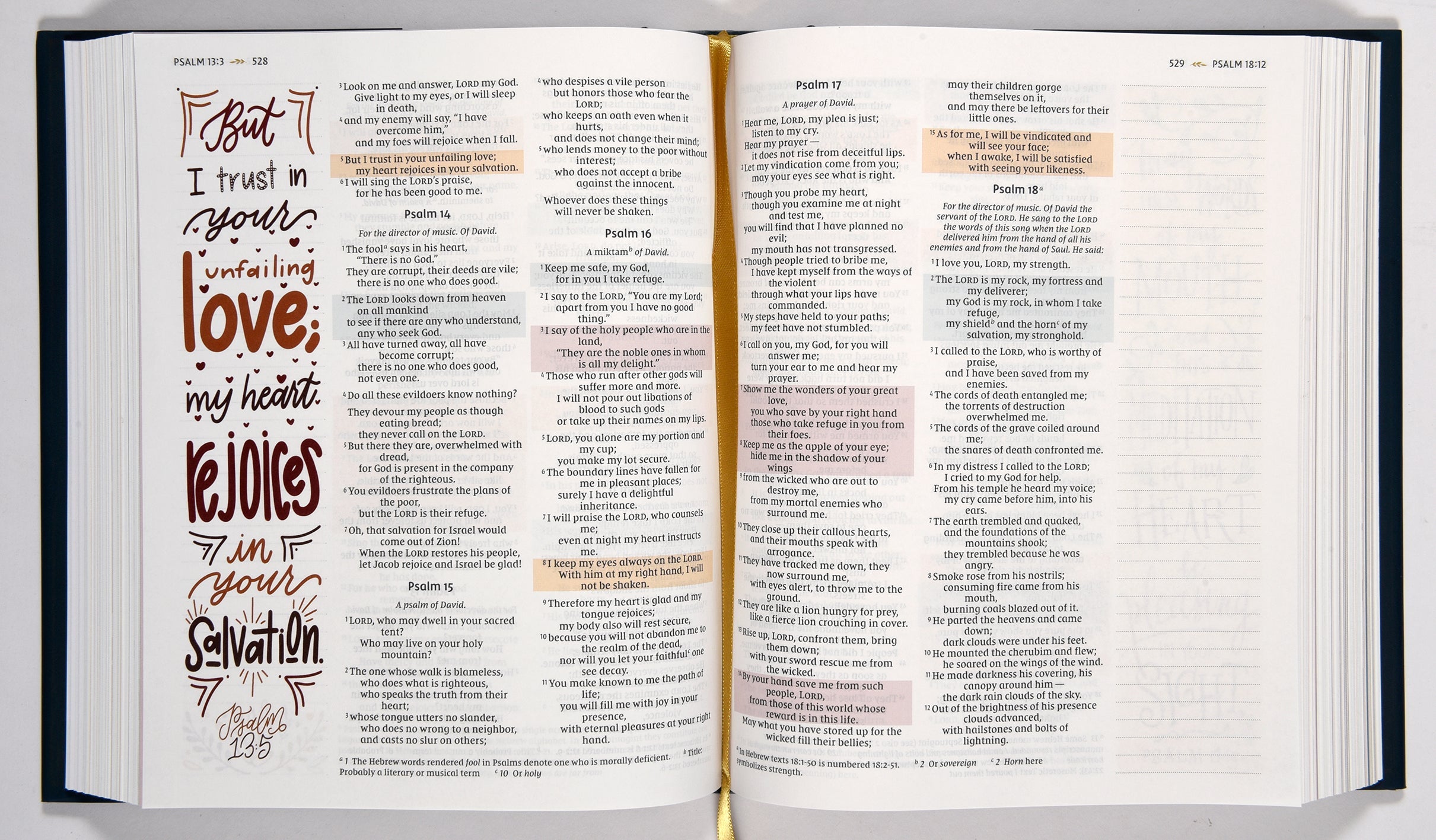 NIV Devotional & Journaling Bible in use
