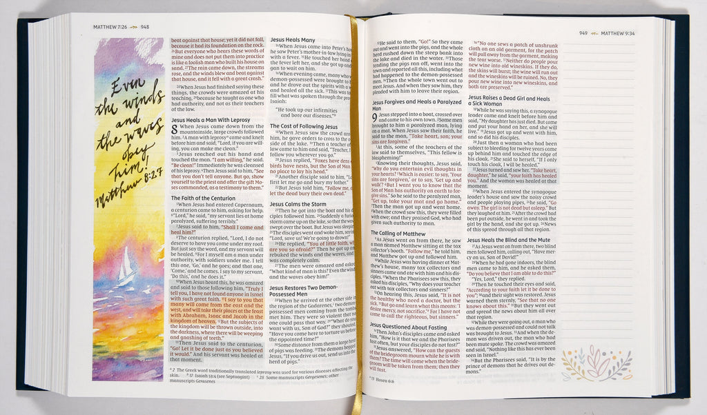 NIV Devotional & Journaling Bible with journaling space