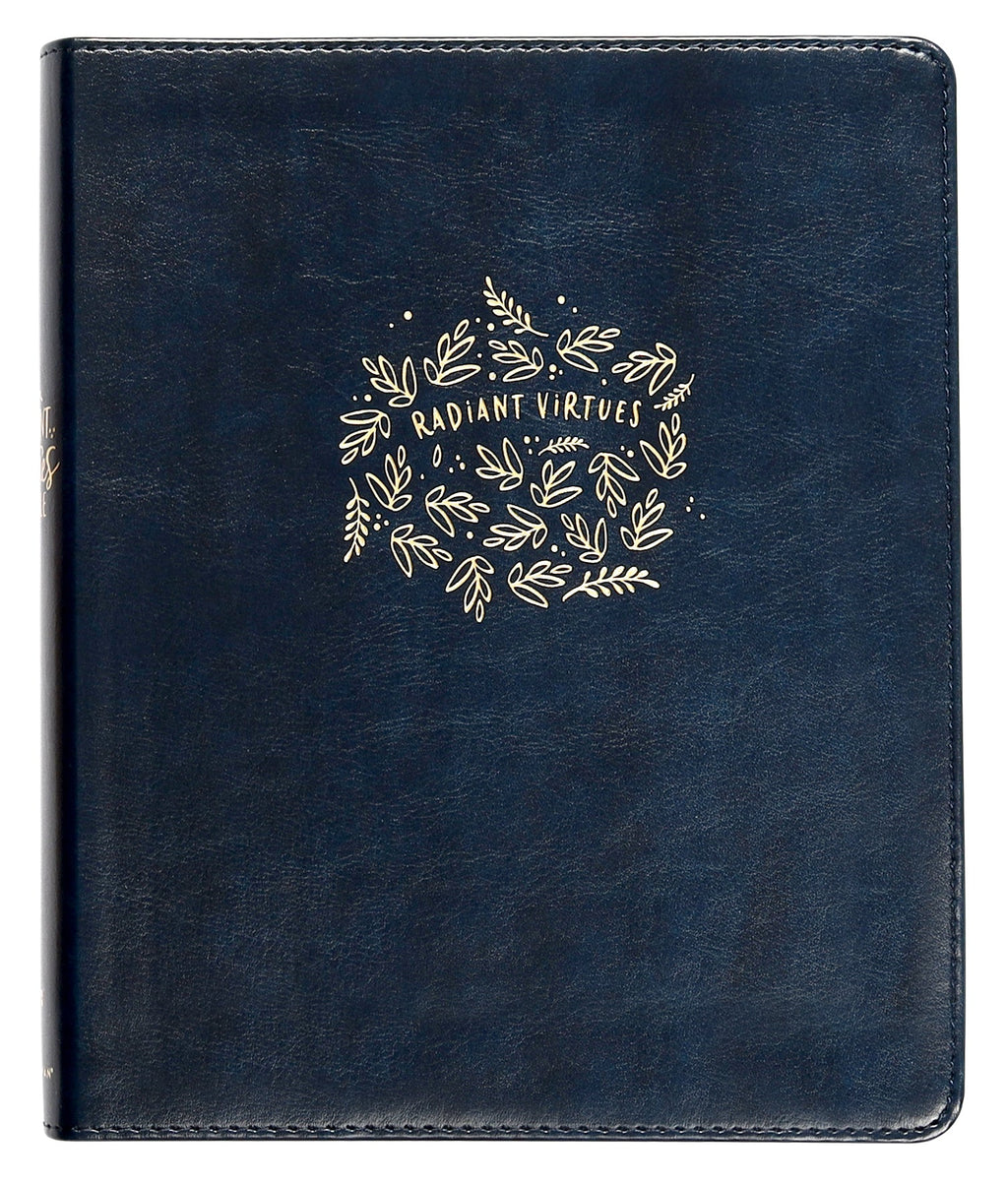 NIV Radiant Virtues Bible - Beautiful Word Collection with Navy Thumb Indexed Red Letter Edition