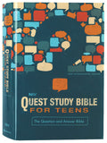 NIV Quest Study Bible for Teens Navy Blue Edition book cover photo