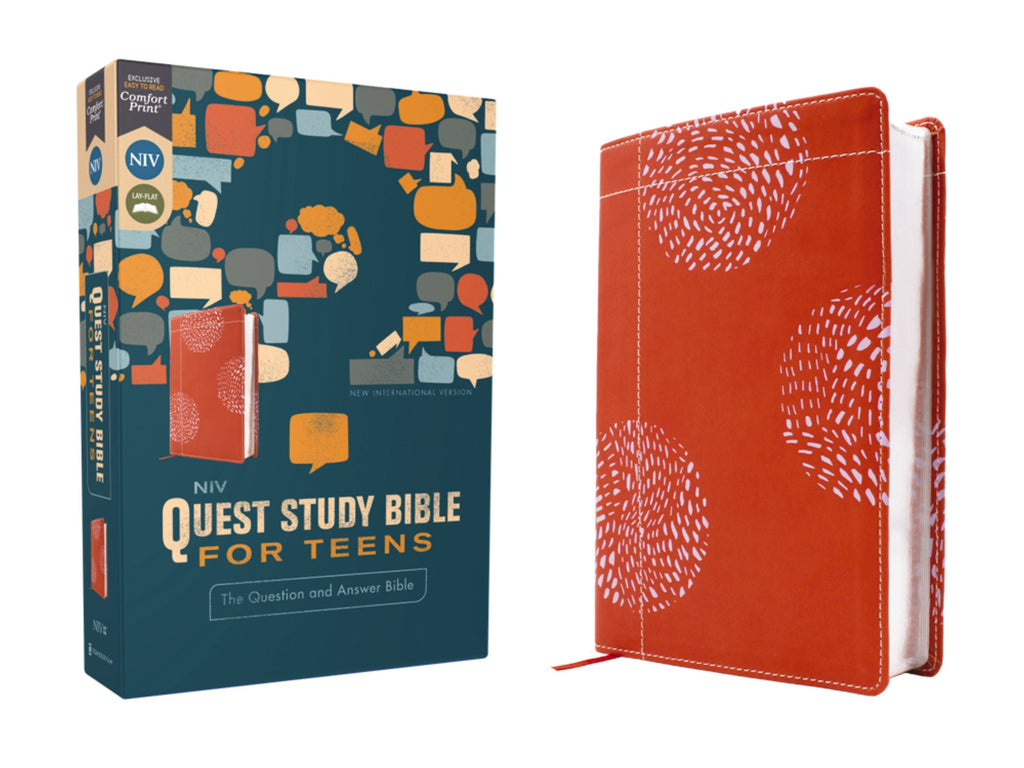 Coral NIV Quest Study Bible for Teens, ideal for youth Bible study and devotion.