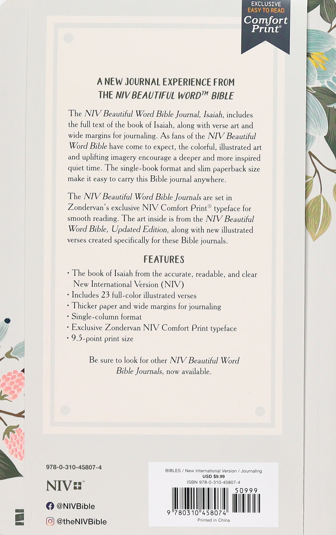 New International Version Bible journaling with inspiring quotes from Isaiah