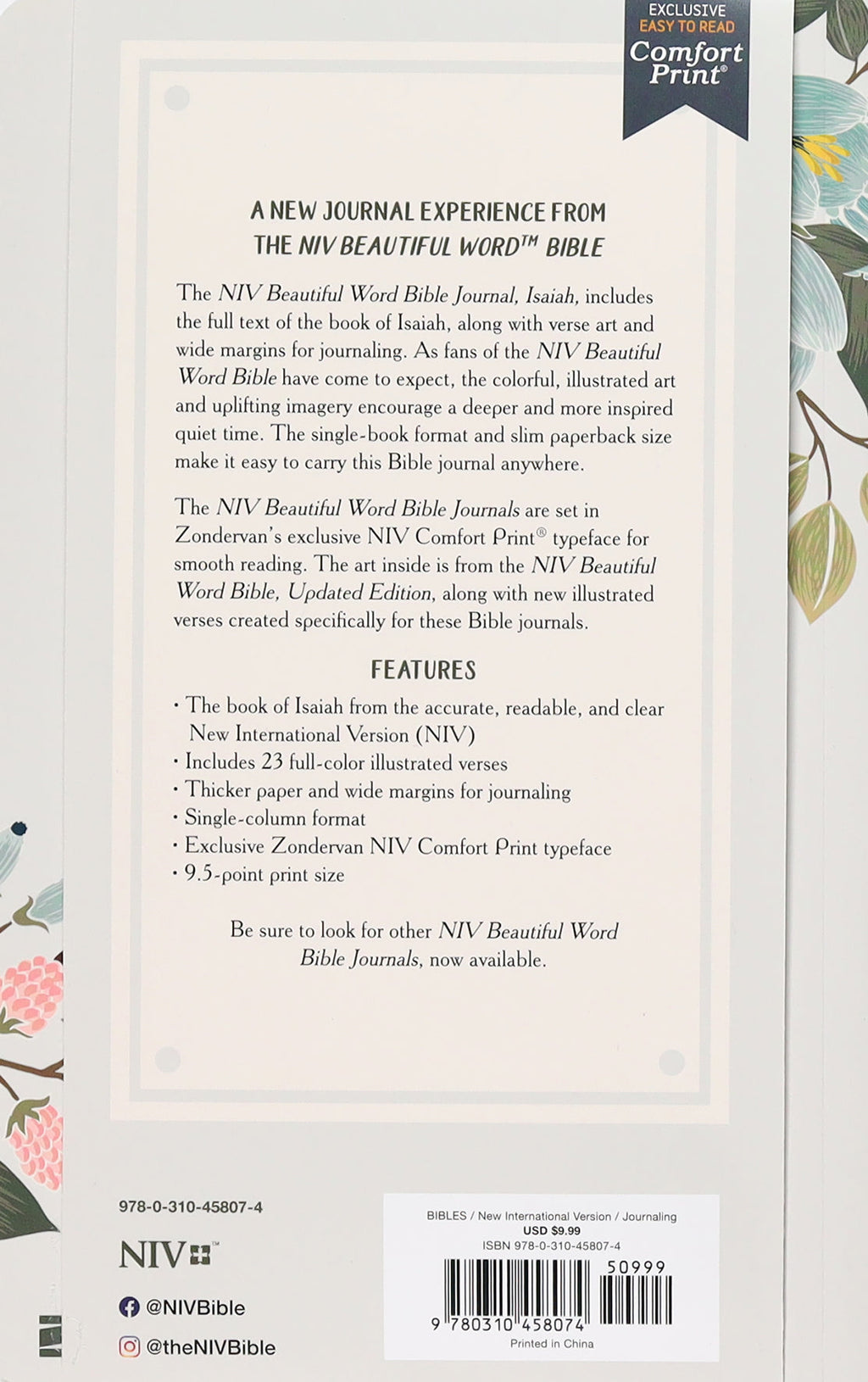 NIV Beautiful Word Bible journaling with inspiring Isaiah quotes