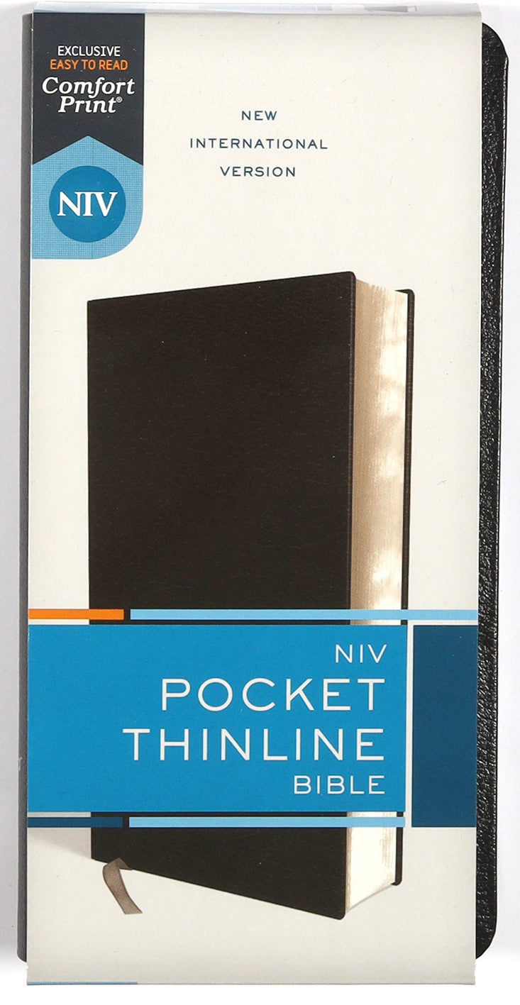 NIV Red Letter Edition Thinline Bible, Close-up of Black Cover