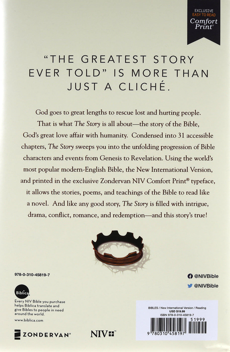 NIV the Story Comfort Print Edition