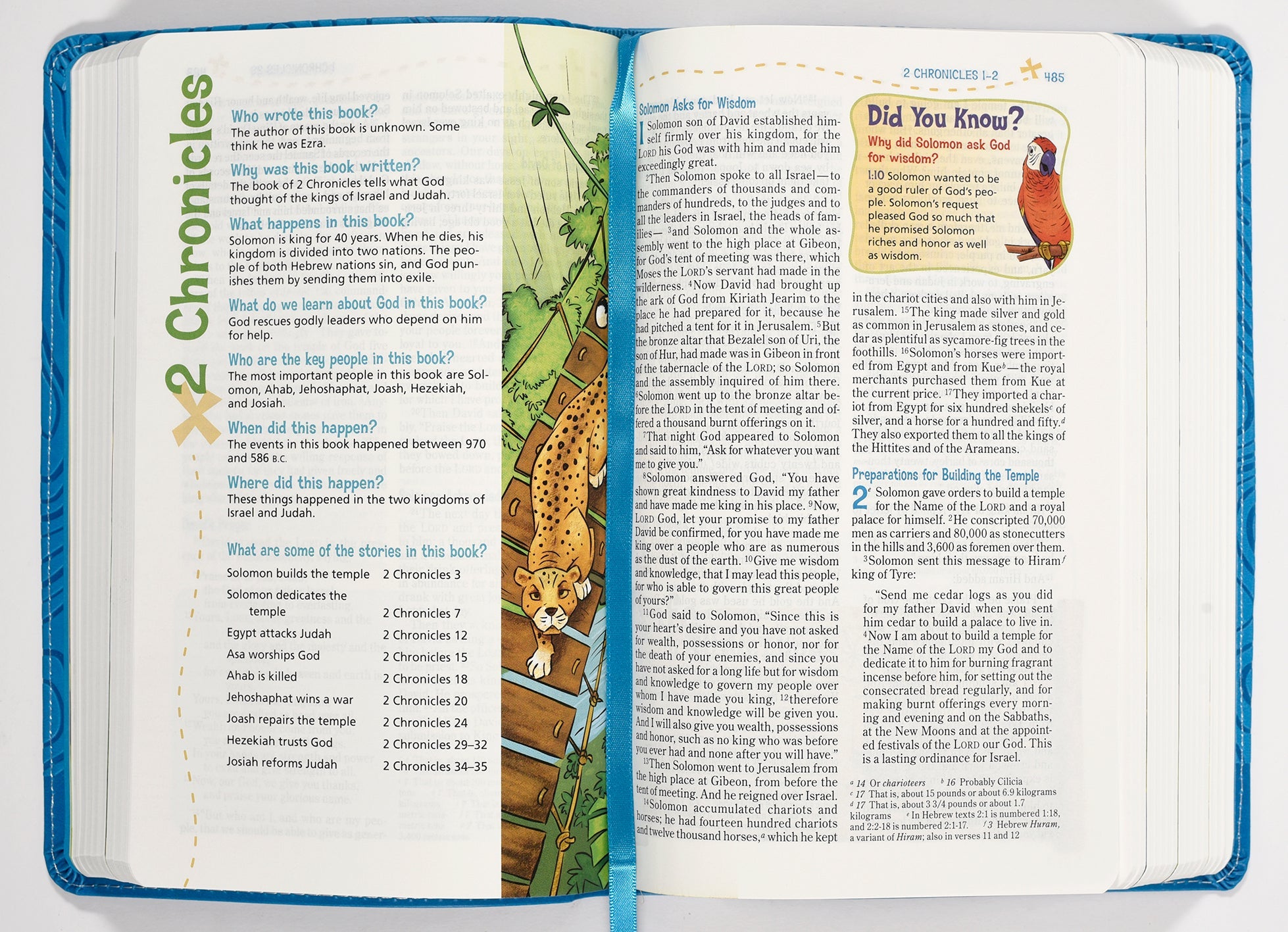 NIV Adventure Bible Blue Black Letter Edition Bible layout