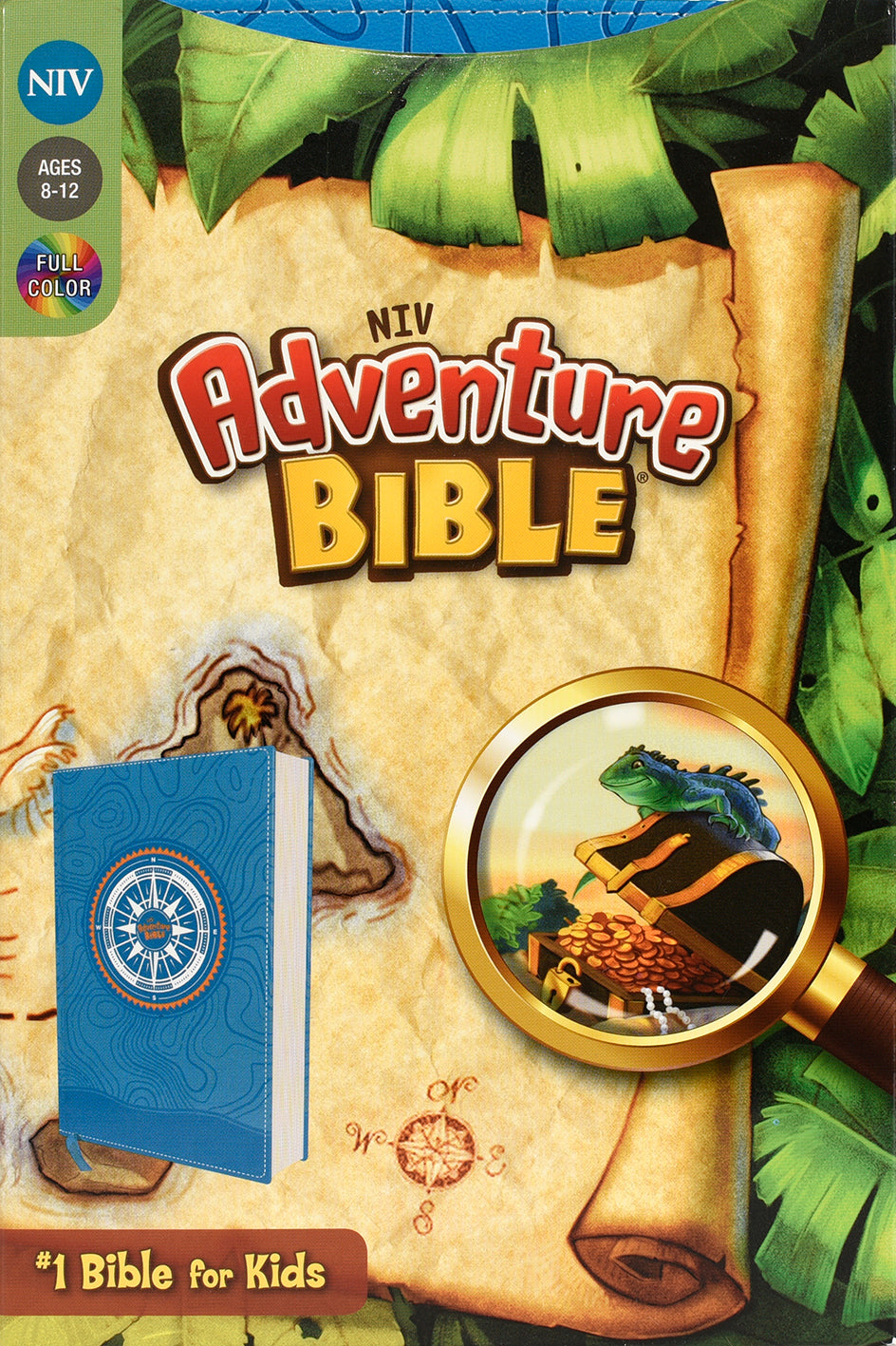 NIV Adventure Bible Blue Black Letter Edition open Bible