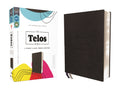 New International Version NIV Telos Bible in charcoal leather cover