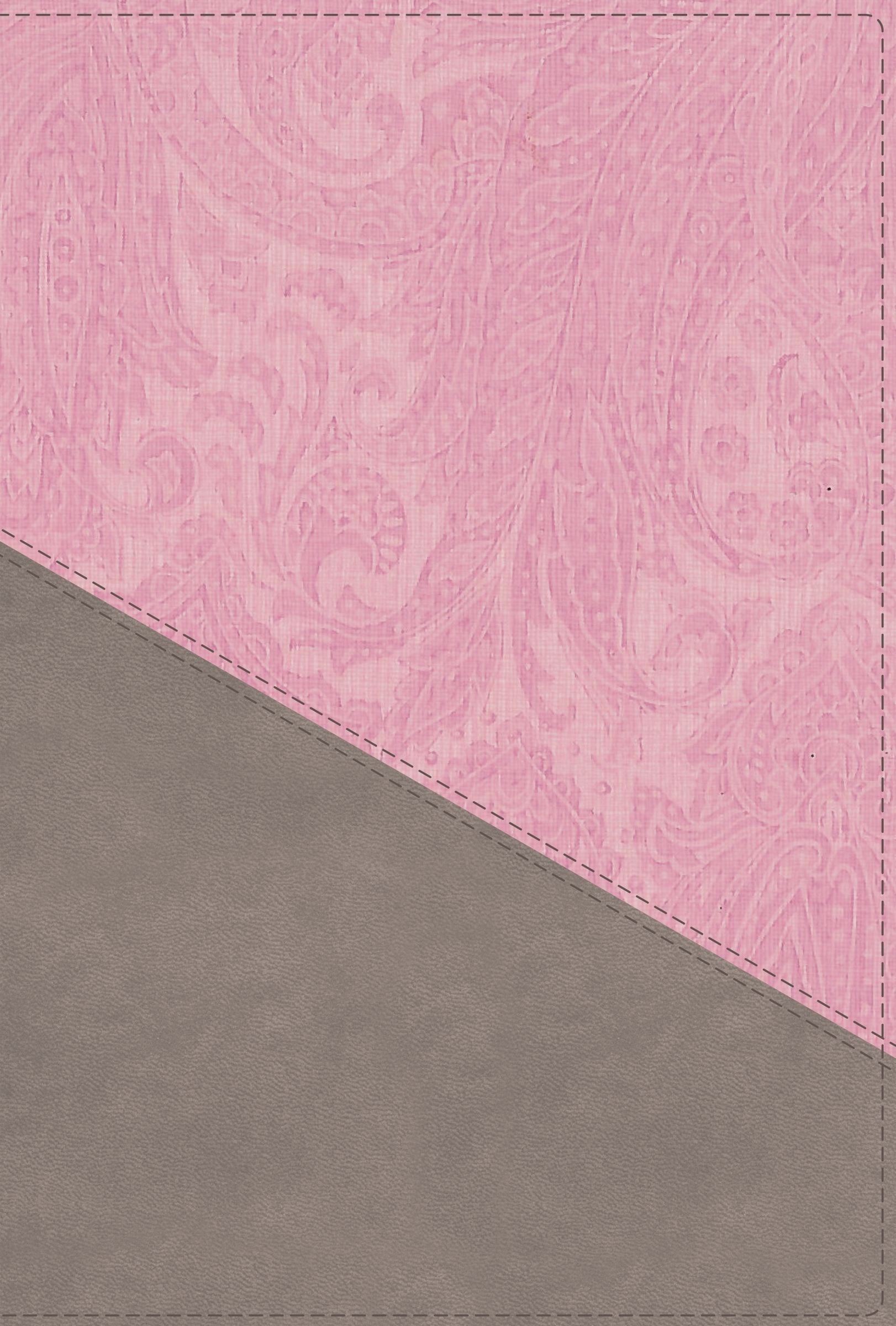 NIV Personal Size Bible Large Print Pink/Gray Thumb Indexed (Red Letter Edition)