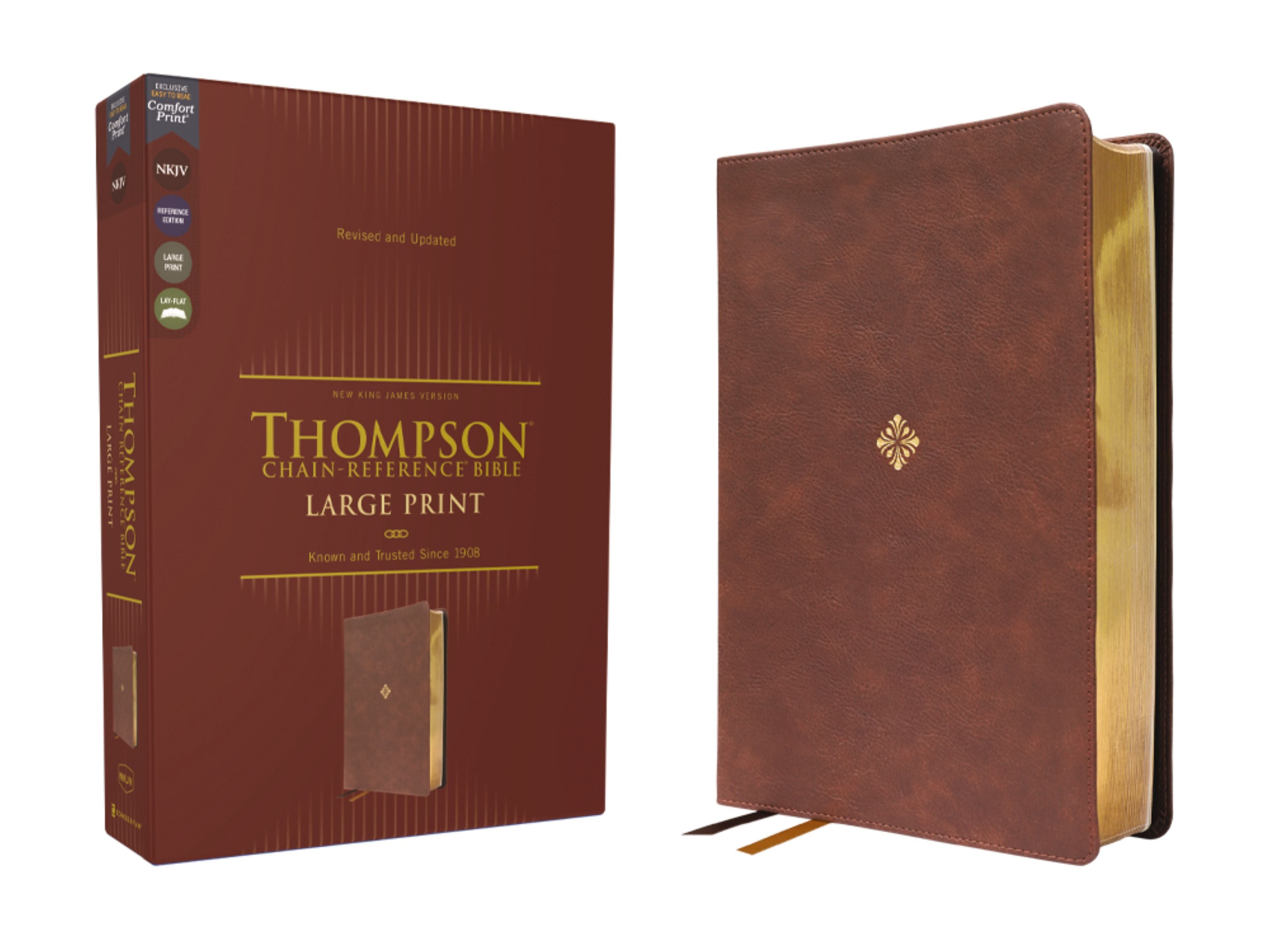 NKJV New King James Version Bible in large print with red letter edition