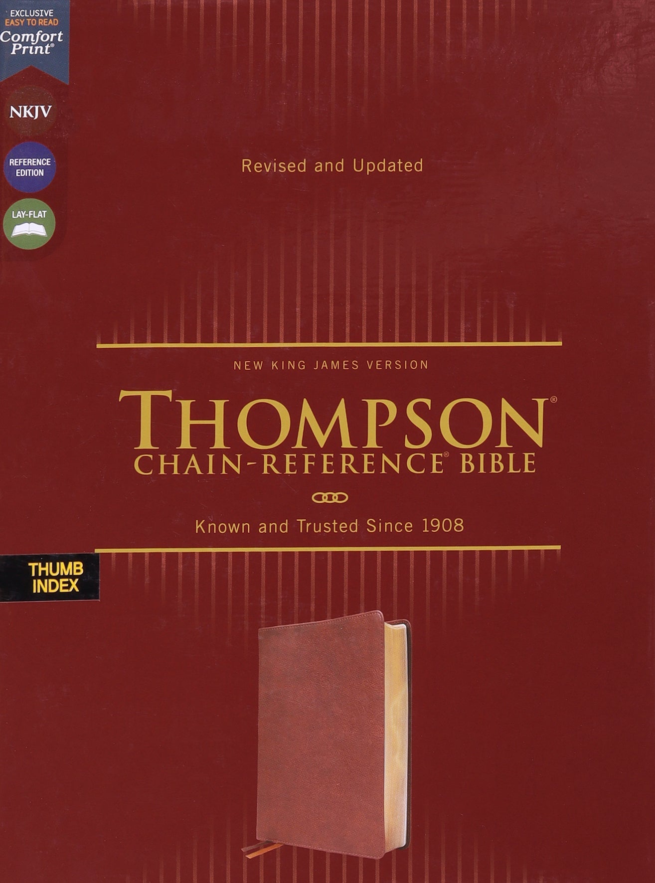 NKJV Thompson Chain-Reference Bible, Red Letter Edition, Brown Thumb Indexed