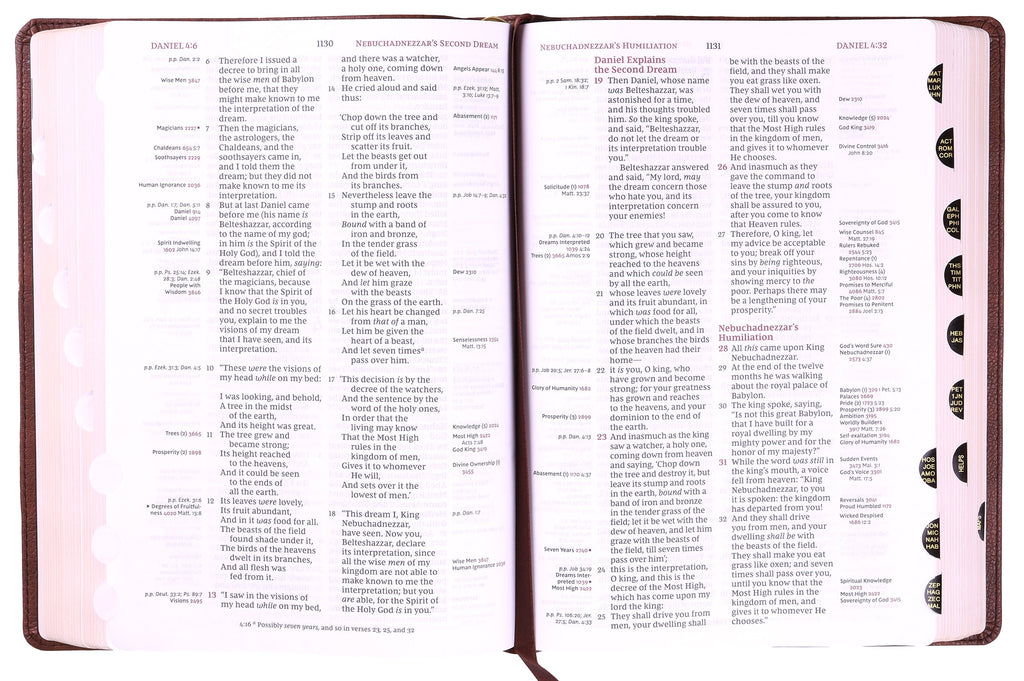 NKJV Thompson Chain-Reference Bible Brown Thumb Indexed (Red Letter Edition)