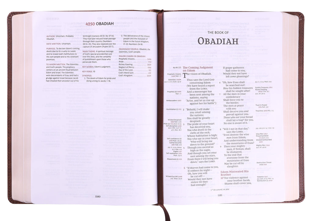 NKJV Thompson Chain-Reference Bible in Brown Red Letter Edition