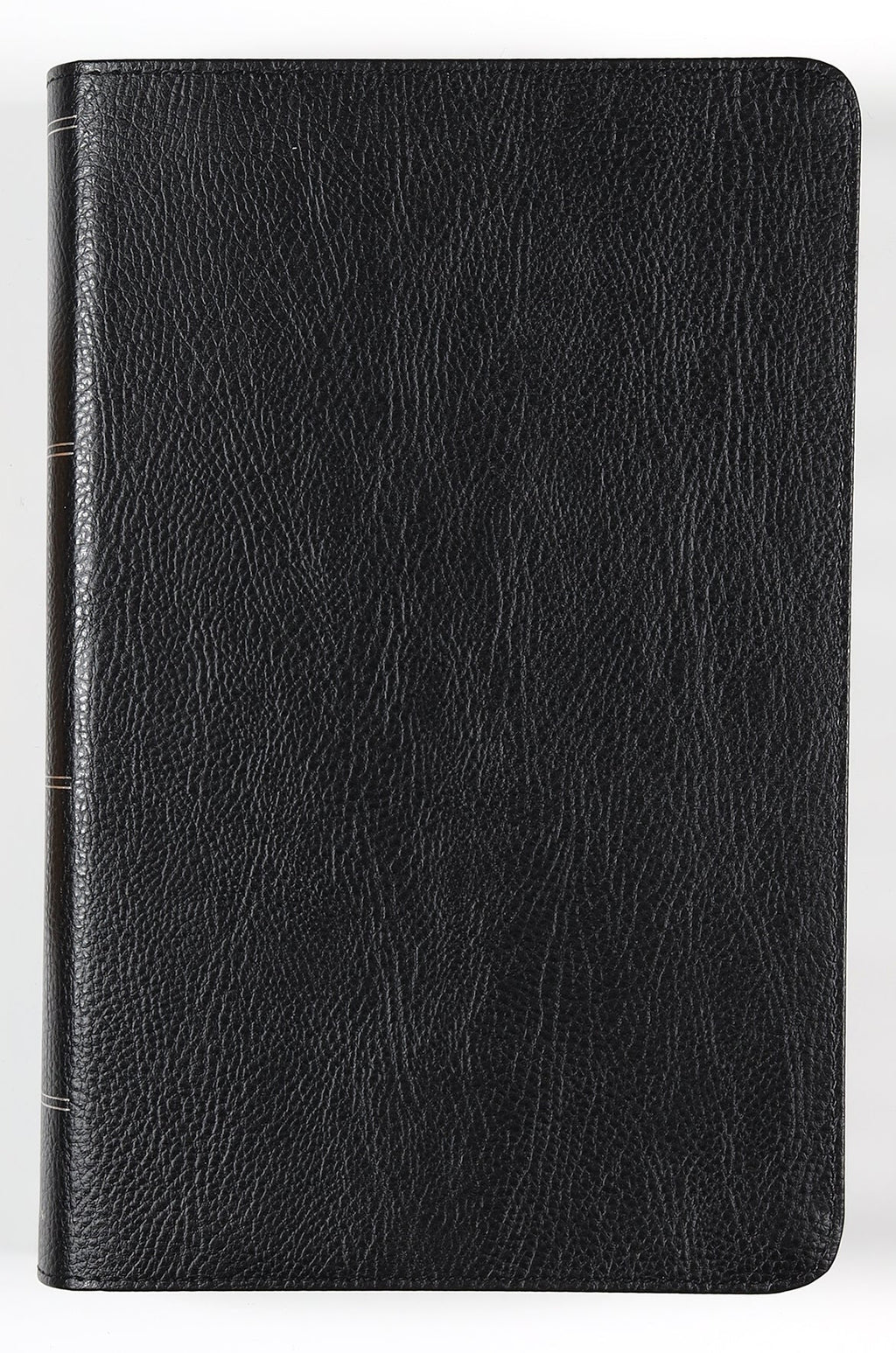 Close-up of black NIV Thomson Chain-Reference Bible in red letter edition