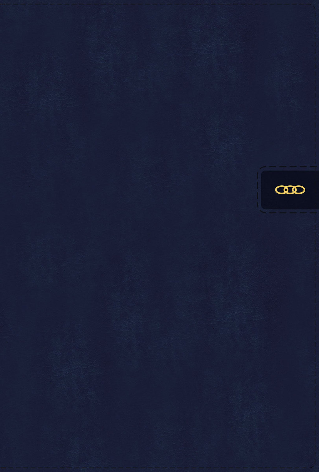 NIV Large Print Navy Chain-Reference Bible in red letter edition for easy reading.