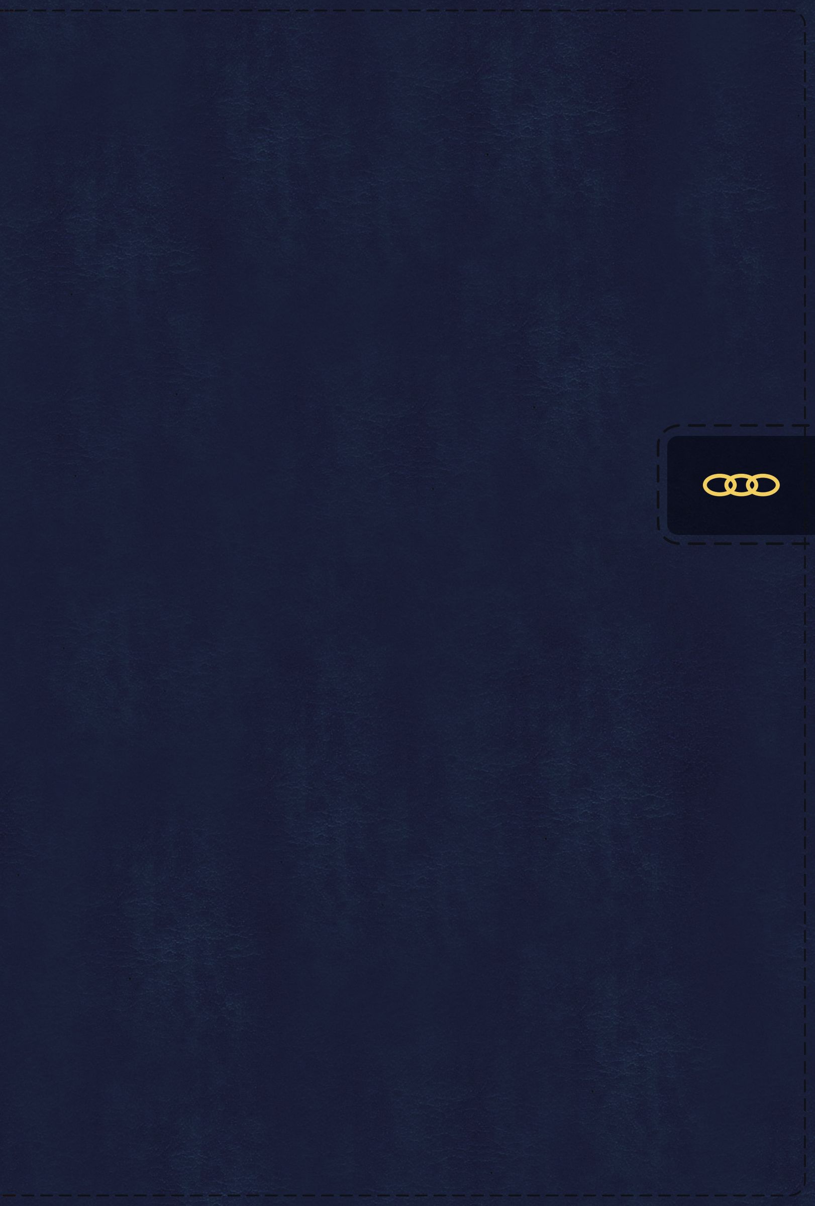 NIV Large Print Navy Chain-Reference Bible in red letter edition for easy reading.