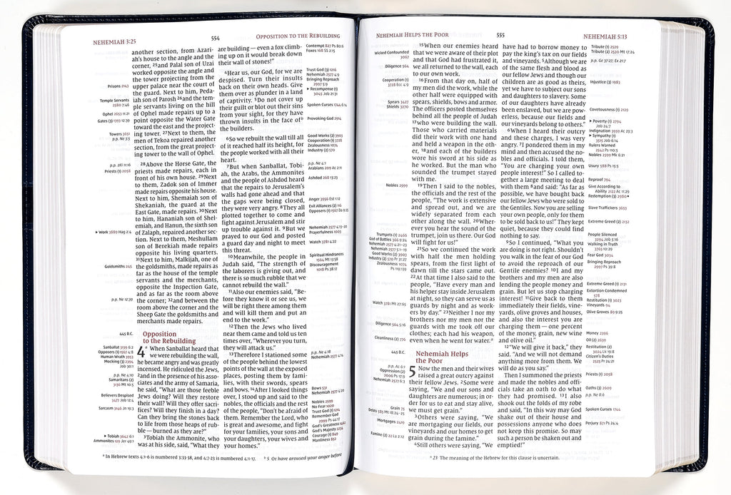 NIV Thompson Chain-Reference Bible Large Print Navy (Red Letter Edition)