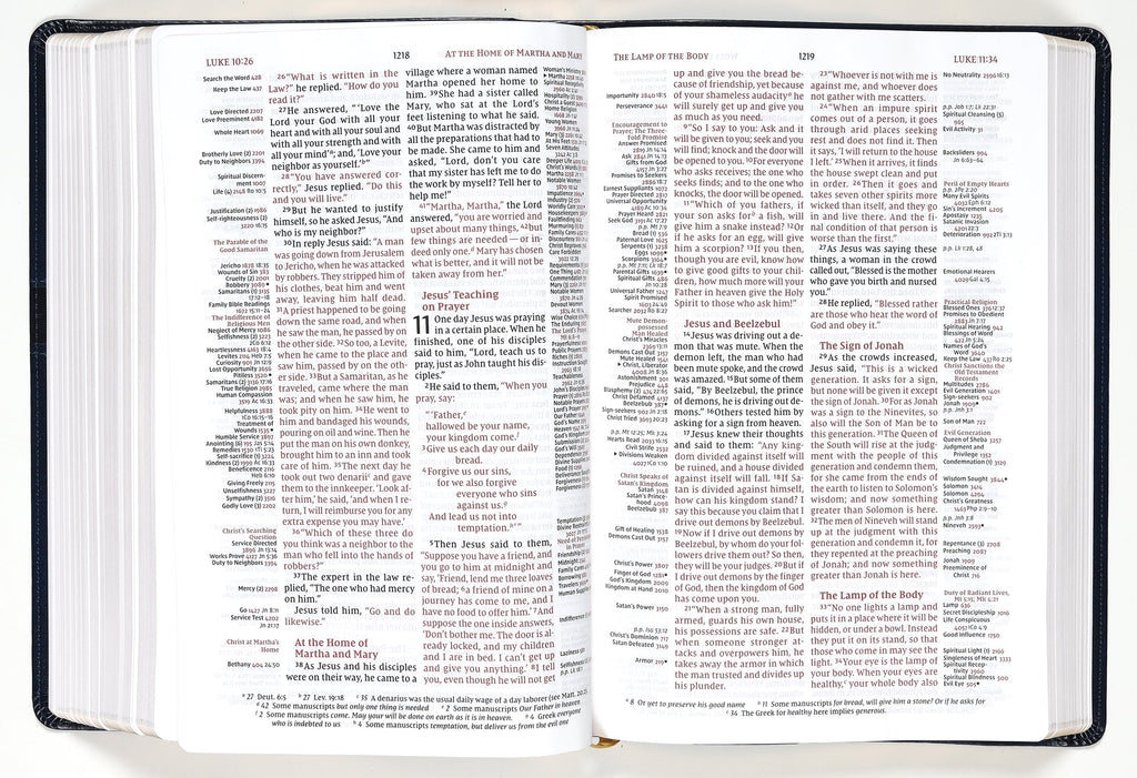 NIV Thompson Chain-Reference Bible Large Print Navy (Red Letter Edition)