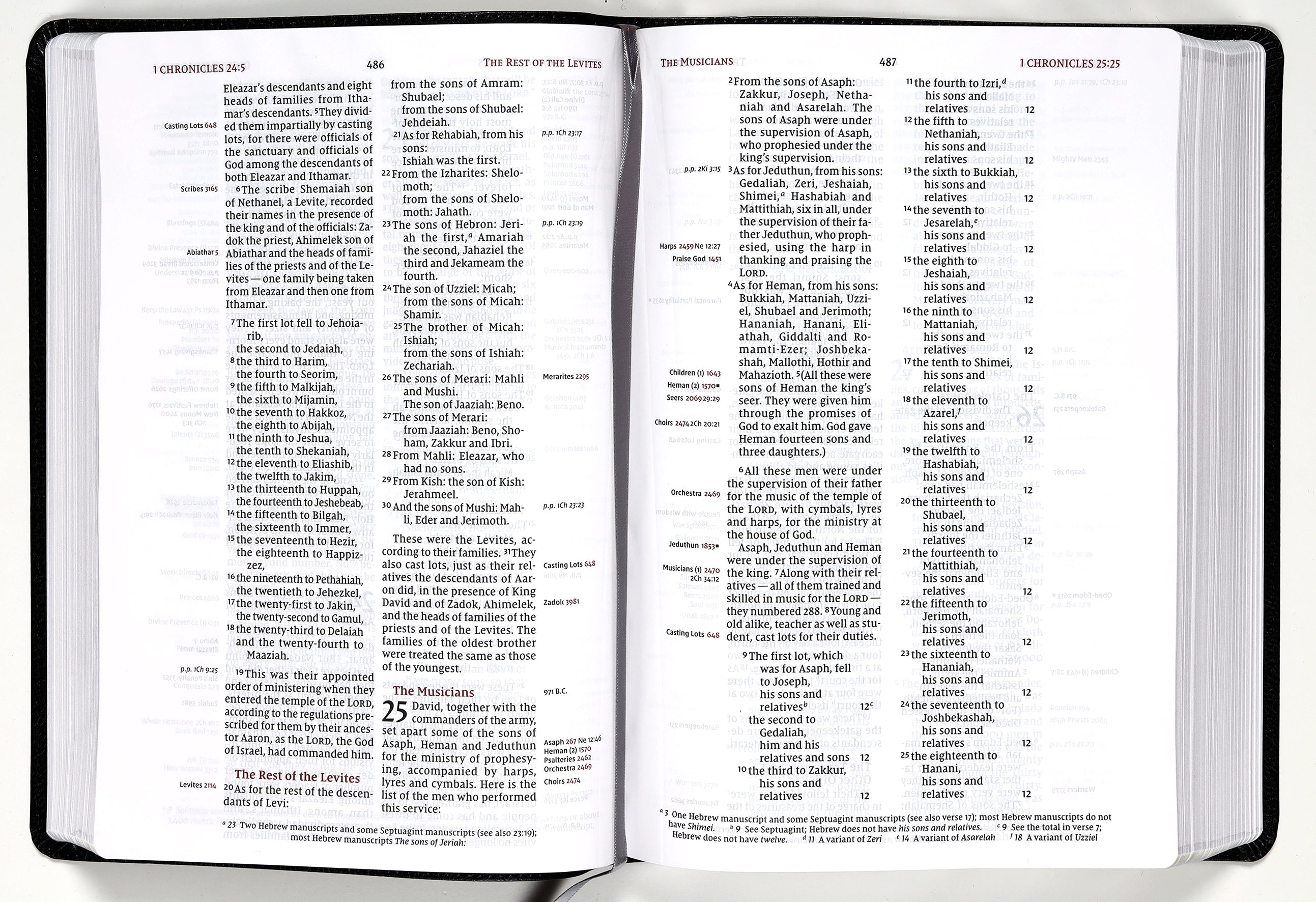Thinline Edition NIV Large Print Black Thompson Chain Reference Bible