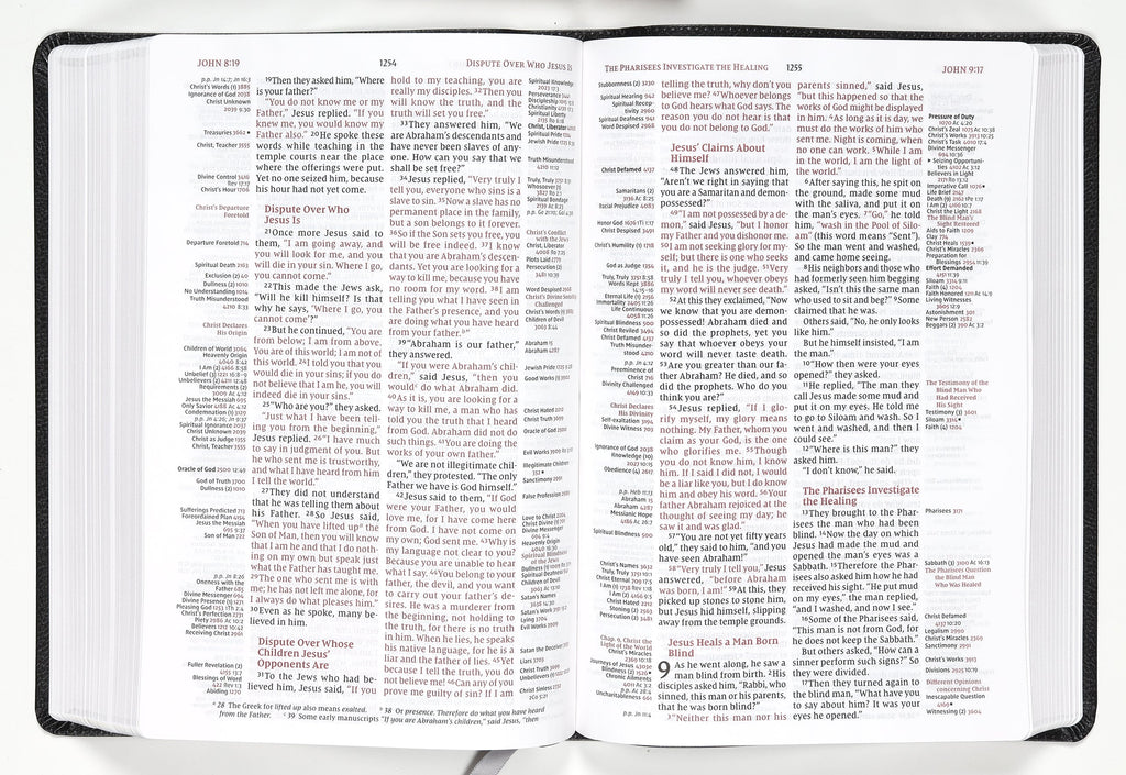 Thinline Bible NIV Large Print Black Thompson Chain Reference