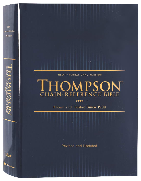 NIV Red Letter Thompson Chain-Reference Bible open to a passage