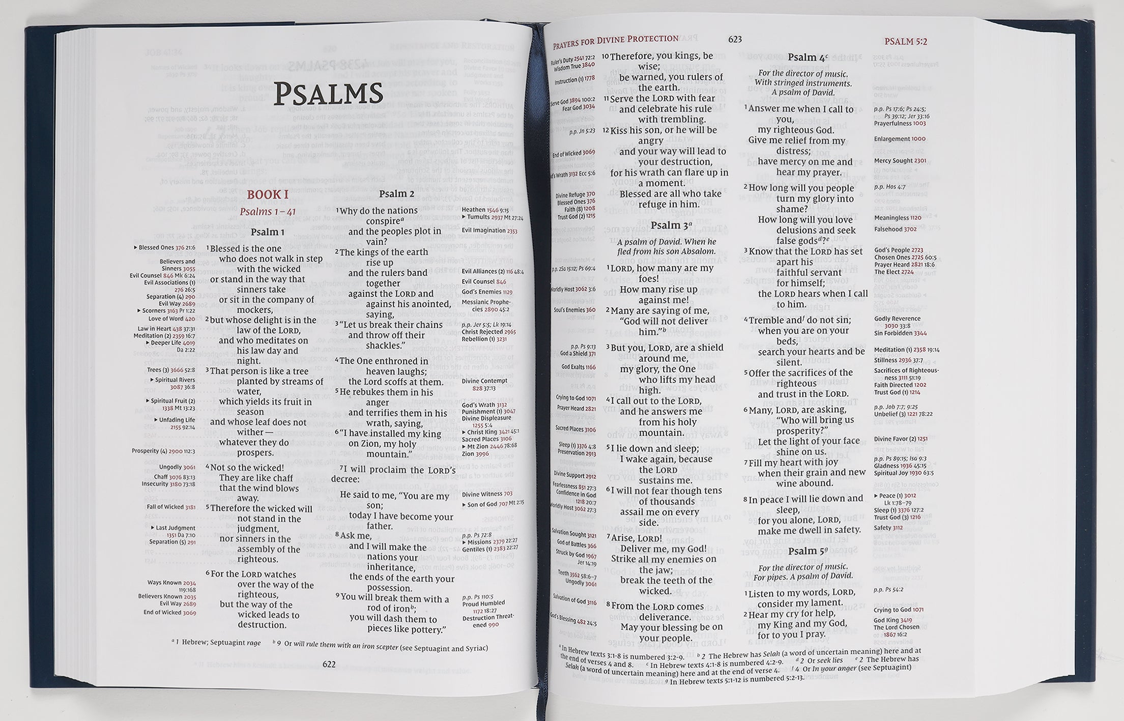 Back cover of the NIV Red Letter Thompson Chain-Reference Bible