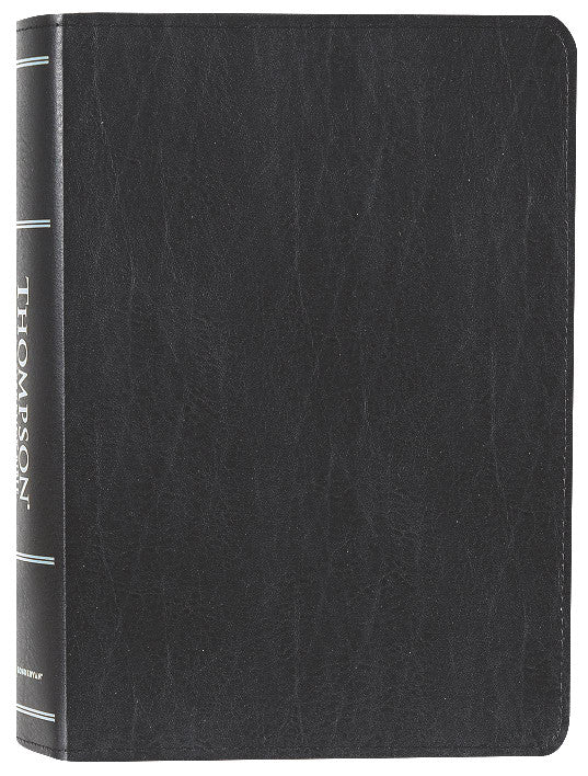 NIV Thompson Chain-Reference Bible, black leather cover with red letter edition, Bible study tool