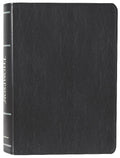 NIV Thompson Chain-Reference Bible, black leather cover with red letter edition, Bible study tool