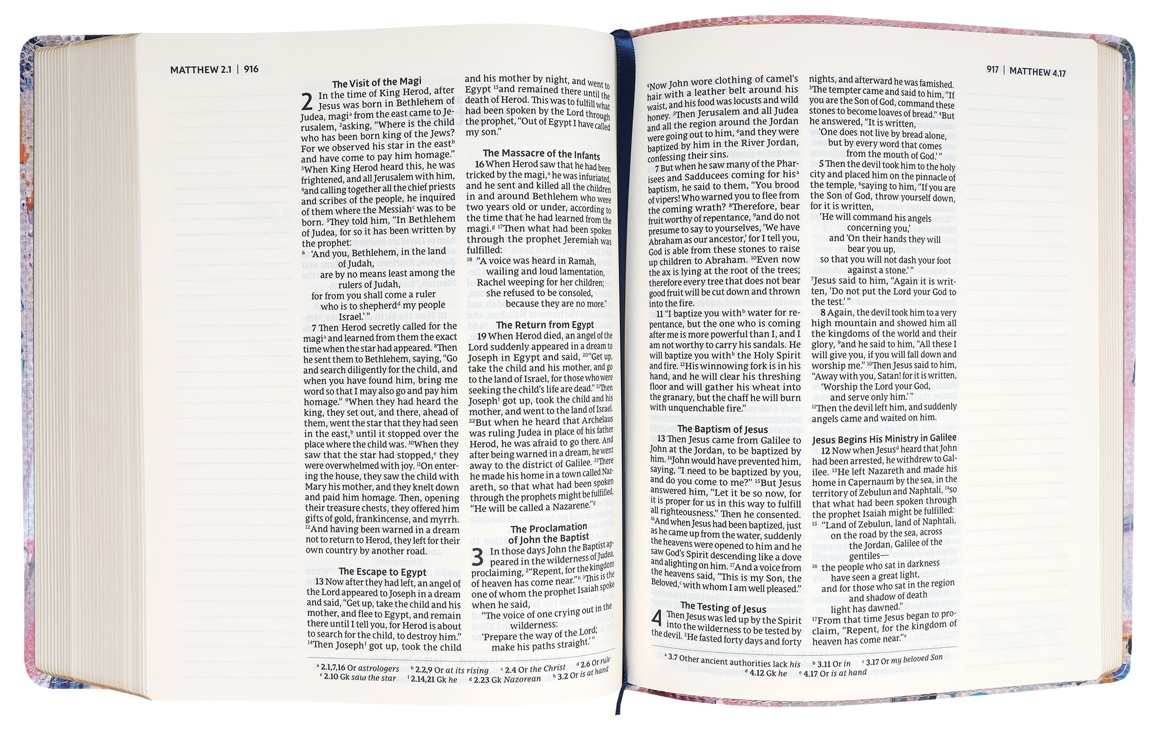 Artisan designed Nrsvue Bible with devotional journaling and space for notes
