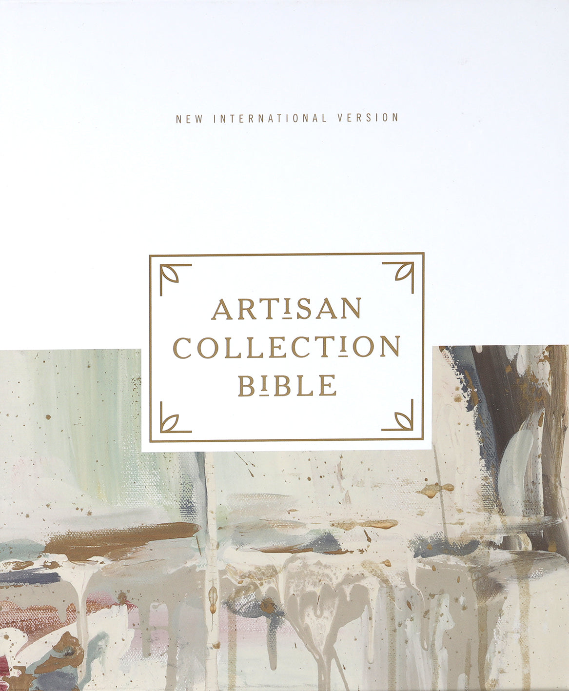 NIV Artisan Collection Bible with leather-like cover and red letter edition text.