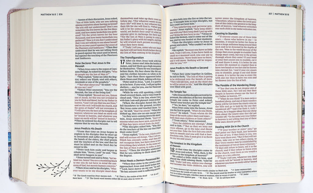 NIV Artisan Collection Bible Multi-Color/Blue (Red Letter Edition)