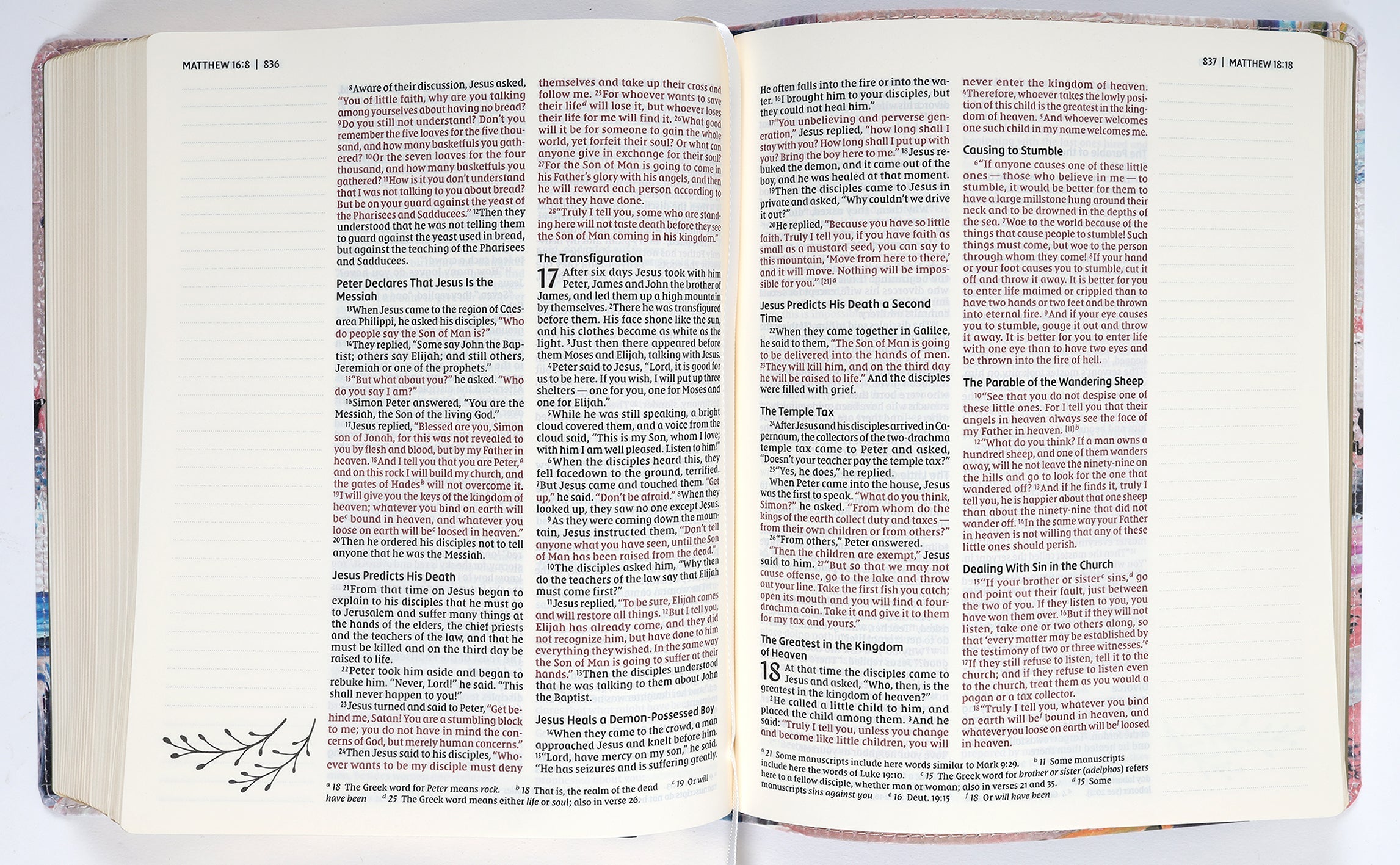 NIV Artisan Collection Bible Multi-Color/Blue (Red Letter Edition)