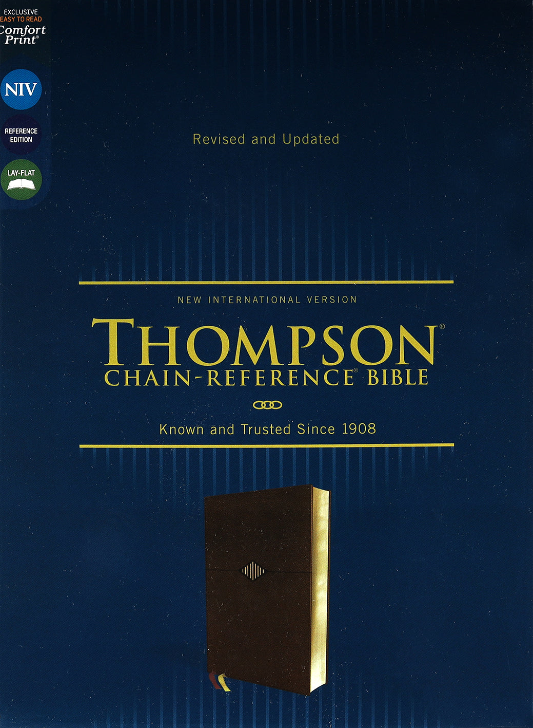 NIV Thompson Chain-Reference Bible in brown leather with red letter edition