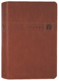 New International Version Men's Devotional Bible in Brown Black Letter Edition