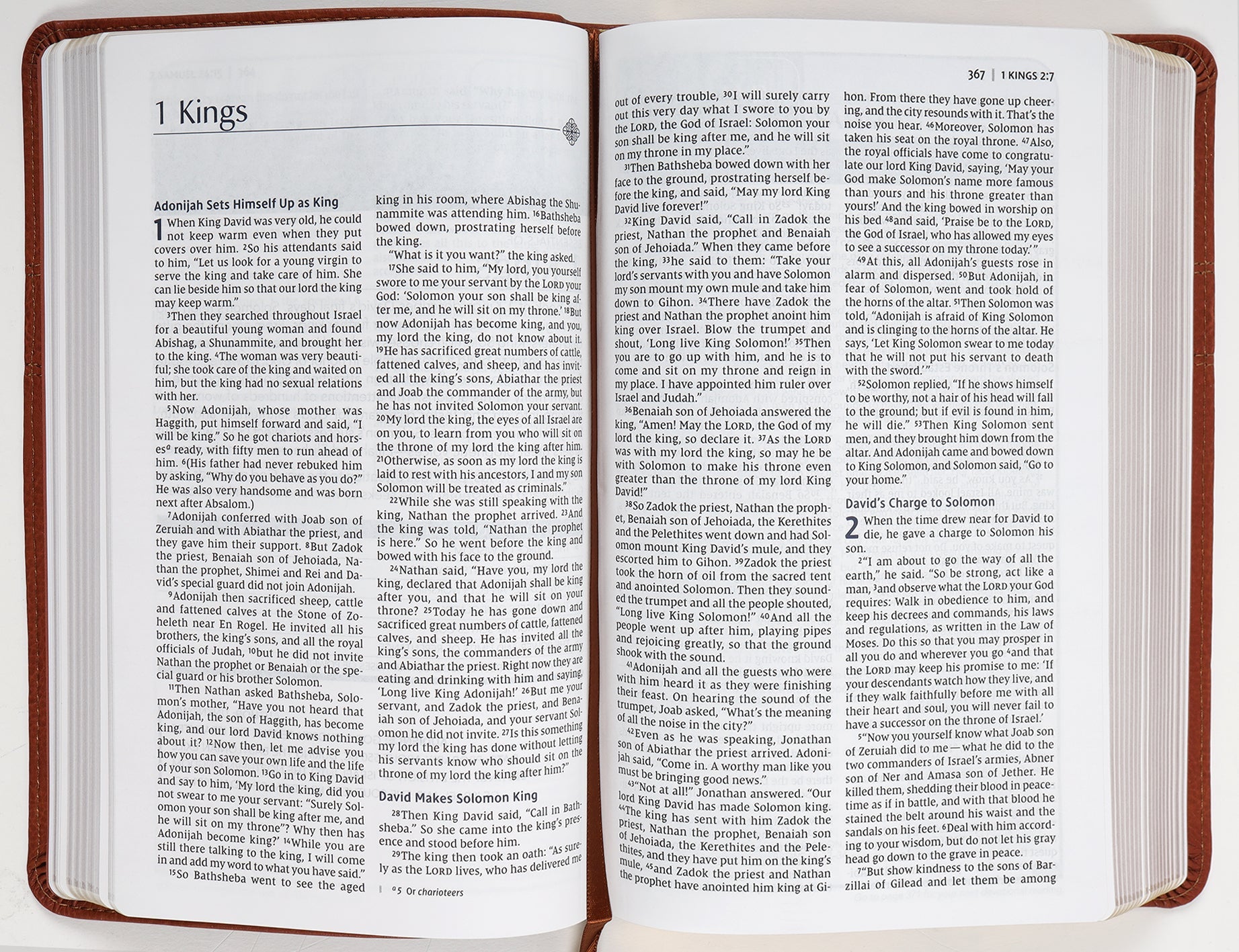 New International Version Men's Devotional Bible in Brown Black Letter Edition