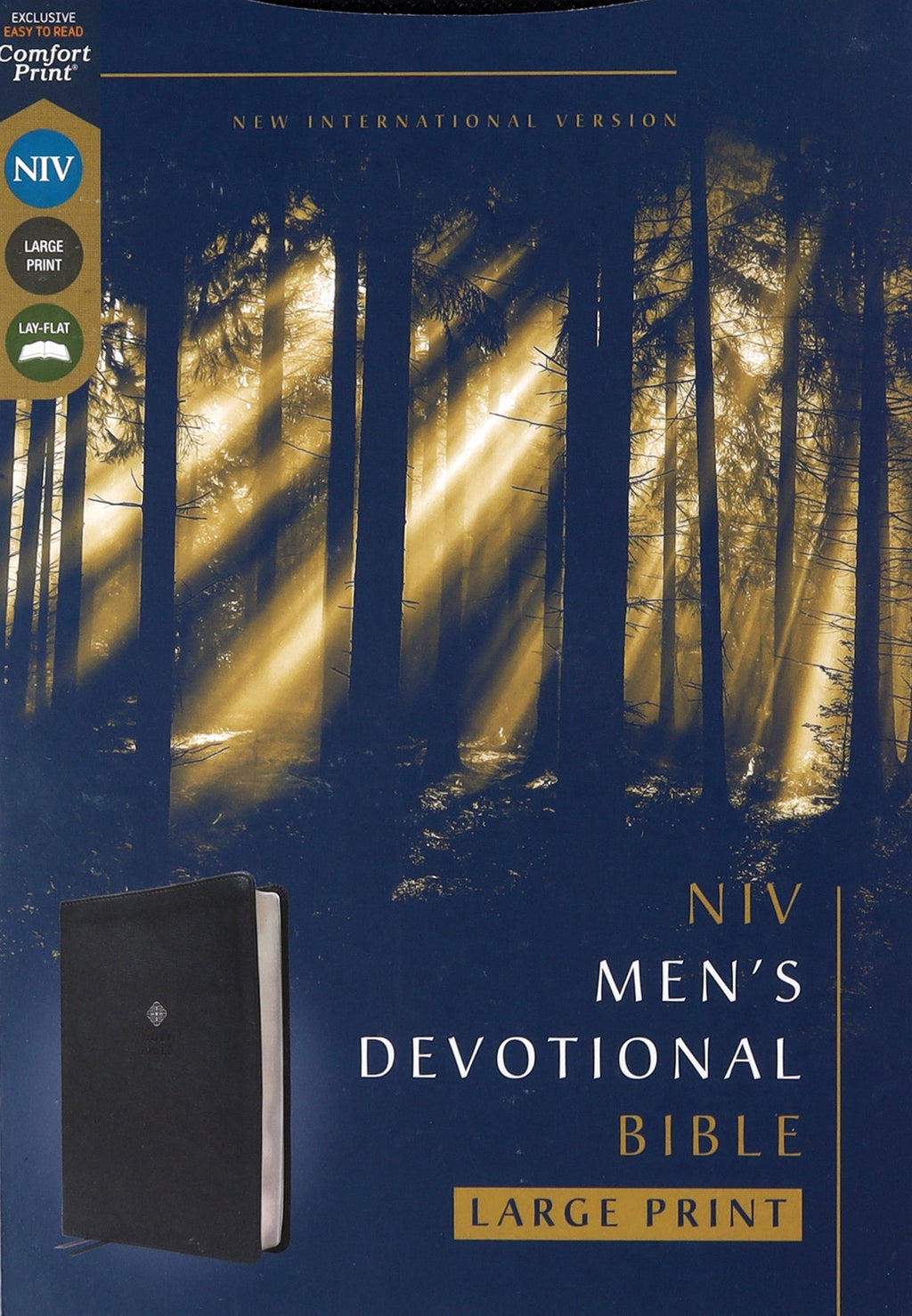 Large Print NIV Men's Devotional Bible in Black Letter Edition