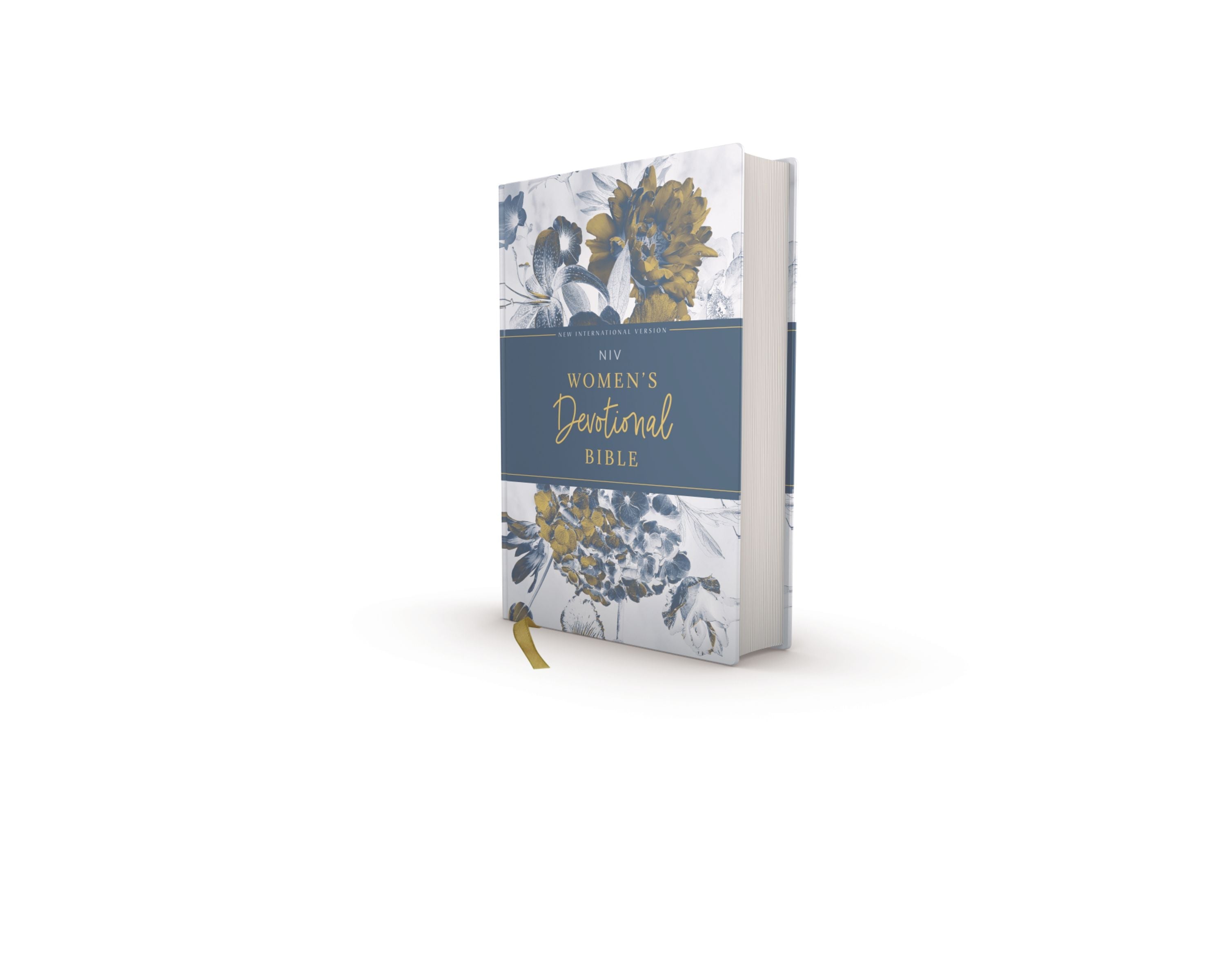 Lifestyle shot of NIV Women's Devotional Bible, Black Letter Edition, women's Bible
