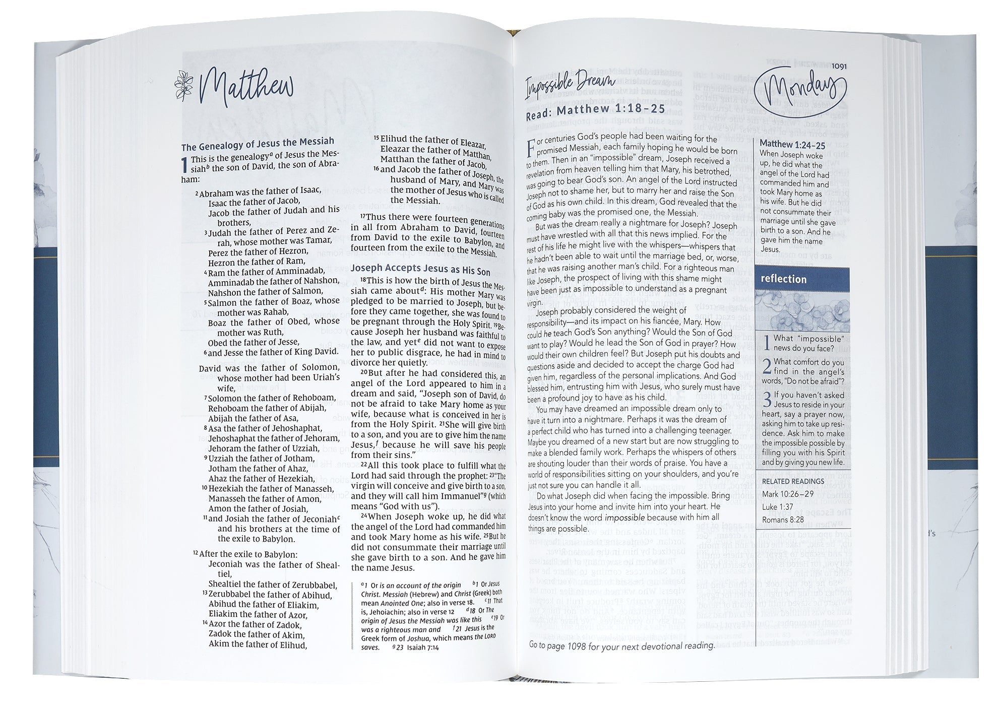 NIV Women's Devotional Bible Journaling Bible, Back Cover