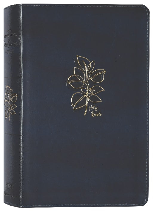 NIV Women's Devotional Bible in Navy with Black Letter Edition